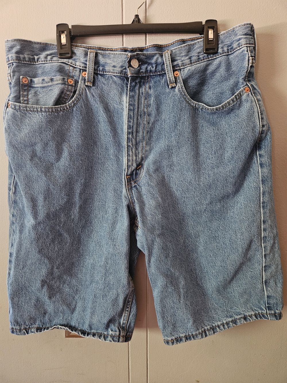 Classic Men's Denim Shorts - Light Blue